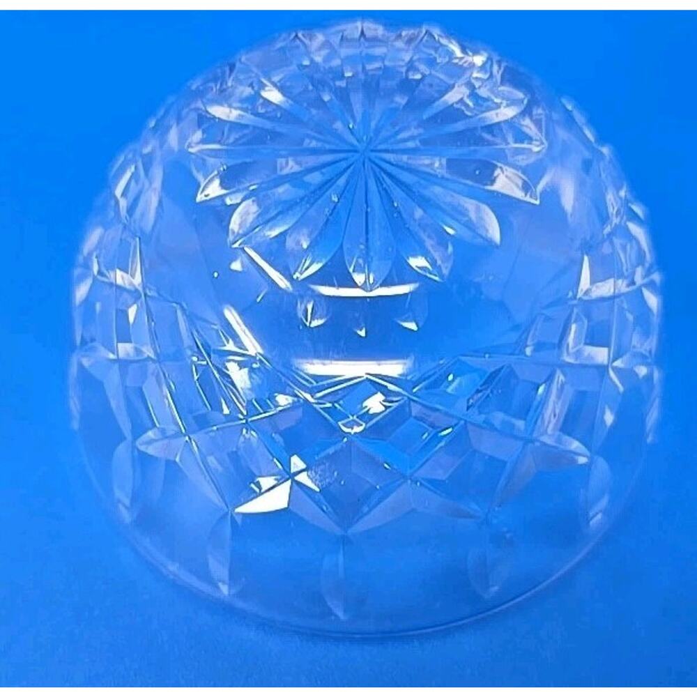 WATERFORD LISMORE OPEN SUGAR BOWL, Cut Lead Crystal, 3 1/4", Made in Ireland U30 - Picture 3 of 7